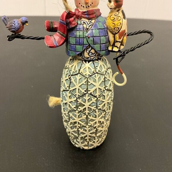 Enesco Jim Shore "Holliday" Snowman Figurine 4.5" Tall Christmas Seasonal Decor - Picture 4 of 10